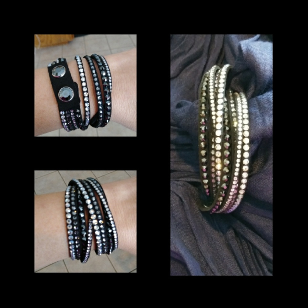 Swarovski Crystal Leather Bracelet
